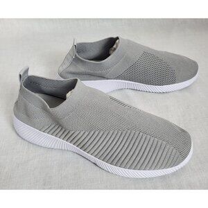 Slip On Shoes Sneakers Gray NWOT Women's 11 Lightweight Breathable Walking Easy